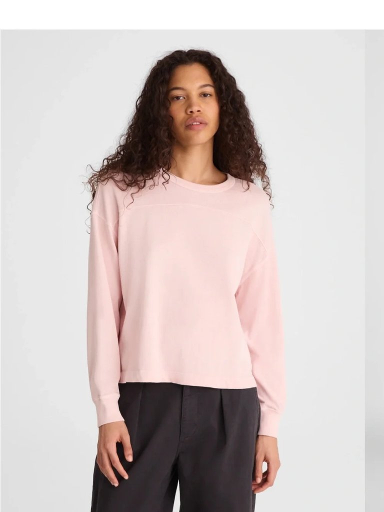 Madewell Pink Vintage Jersey Raglan Long Sleeve Top Xl Nwt